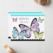 明るく美しい蝶のノートカード ノートカード (正面/裏面インサイチュ)