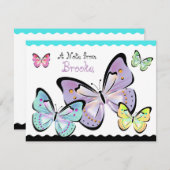 明るく美しい蝶のノートカード ノートカード (正面/裏面)