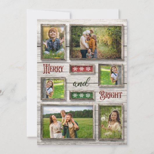 明るく老いたバメリーンの写真のクリスマス シーズンカード (正面)