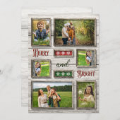 明るく老いたバメリーンの写真のクリスマス シーズンカード (正面/裏面)