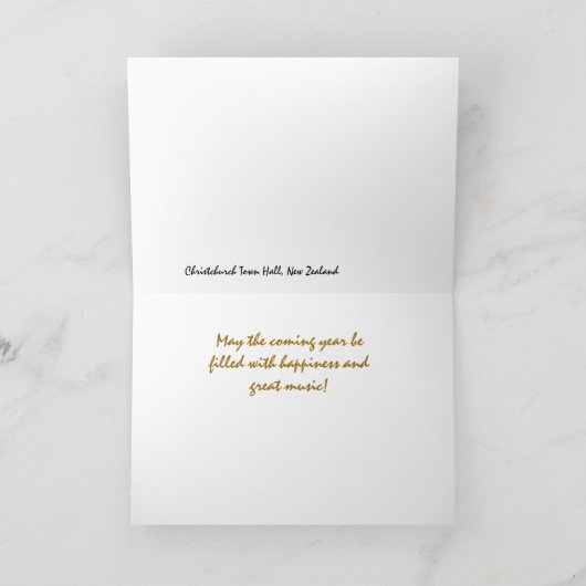 明るく色器官のクリスマスカード シーズンカード (内部)