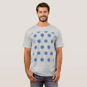 明るく芸術的な花の芸術プリントTシャツ Tシャツ (正面フル)
