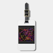 明るく見えるネオンが識別可能なラゲージタグ ラゲッジタグ (正面縦)