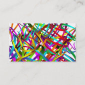 明るく豊かで渦巻形のなサテンリボン 名刺 (裏面)