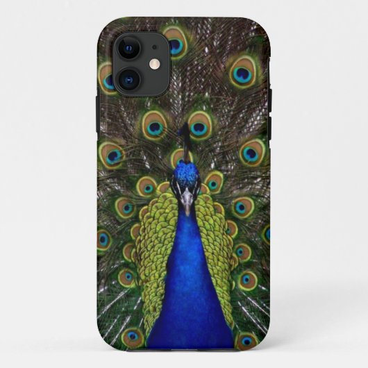 明るく豪奢な孔雀の写真の鳥の自然のプリント Case-Mate iPhoneケース (裏面)