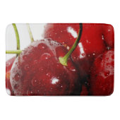 明るく赤いさくらんぼの台所敷物のマットの家の装飾 バスマット (正面)