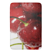 明るく赤いさくらんぼの台所敷物のマットの家の装飾 バスマット (正面縦)