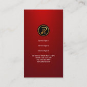 明るく赤いペット乳母のかわいいくま家族 名刺 (裏面)