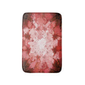 明るく赤い万華鏡のように千変万化するパターンの抽象芸術のフラクタルパターン バスマット (正面縦)