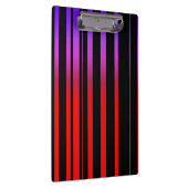 明るく赤い紫色および黒いストライプ クリップボード (右)