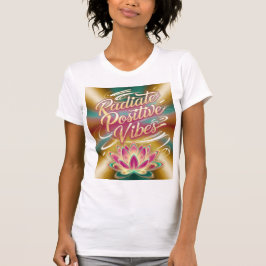 明るく輝き、ラで良いエネルギーを広げる Tシャツ