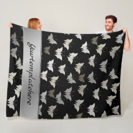 明るく輝き、蝶独占的、+パターン、 フリースブランケット