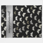 明るく輝き、蝶独占的、+パターン、 フリースブランケット (正面(横))