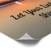 明るく輝くサンセットポスタ感動的ー ポスター (角)