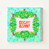 明るく輝くリース ノートブック (裏面)