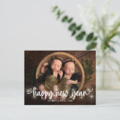 明るく輝く新年の写真カード シーズンポストカード (スタンド正面)