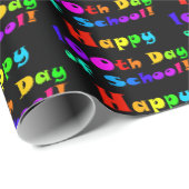 明るく輝く100日目の幸せカラフルな ラッピングペーパー (ロールコーナー)