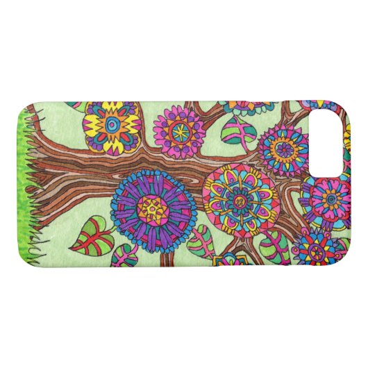 明るく開花の生命の樹 Case-Mate iPhoneケース (裏面(横))