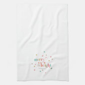 明るく陽気なクリスマスホリデーキッチンタオル キッチンタオル (縦)