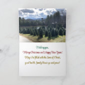 明るく陽気なクリスマス、グリーティングカード カード (内部)