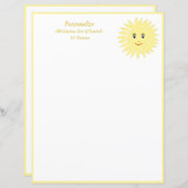 明るく陽気な笑顔の夏の日パーソナライズされた (正面/裏面)