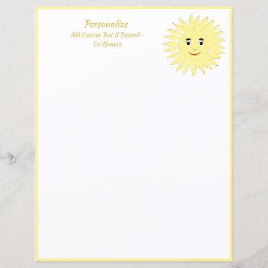 明るく陽気な笑顔の夏の日パーソナライズされた (正面)