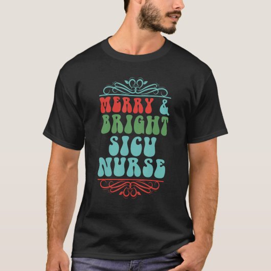 明るく陽気な集中治療室看護師 Tシャツ (正面)