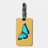 明るく青い蝶 ラゲッジタグ (裏面縦)