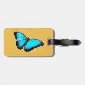明るく青い蝶 ラゲッジタグ (裏面横)
