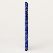 明るく青い貝パターン Case-Mate iPhoneケース (裏面/左)