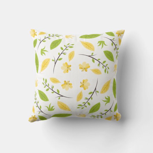 明るく風通しの春のパターン クッション (裏面)