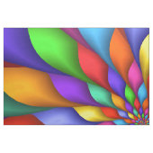 明るく鮮やかでサイケデリックな螺線形の生地 ファブリック (ファットクウォーター)