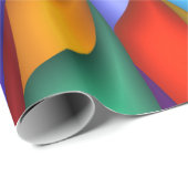 明るく鮮やかでサイケデリックな螺線形の覆い ラッピングペーパー (ロールコーナー)