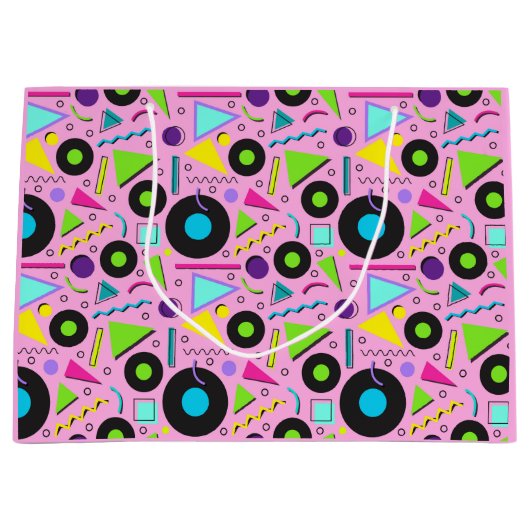 明るく鮮やかなシェイプ大抱き枕 ラージペーパーバッグ (正面)