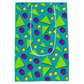 明るく鮮やかな形状 ミディアムペーパーバッグ (裏面)