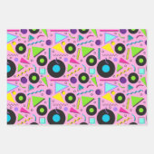 明るく鮮やかな形状 ラッピングペーパーシート (正面2)