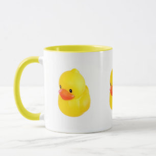 明るく黄色いゴム製アヒル マグカップ