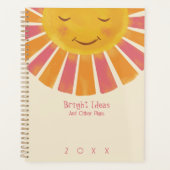 明るく、ボーホサンシャイン、かわいい年 プランナー手帳 (正面)