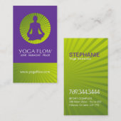 明るく、モダンなヨガの名刺 名刺 (正面/裏面)