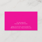 明るく、早いタイプ執筆機械 名刺 (裏面)