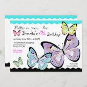 明るく、美しい蝶招待状 招待状 (正面/裏面)