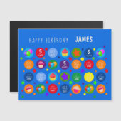 明るく、鮮やか&カラフル – あらゆる年齢のハッピーバースデー (正面/裏面)