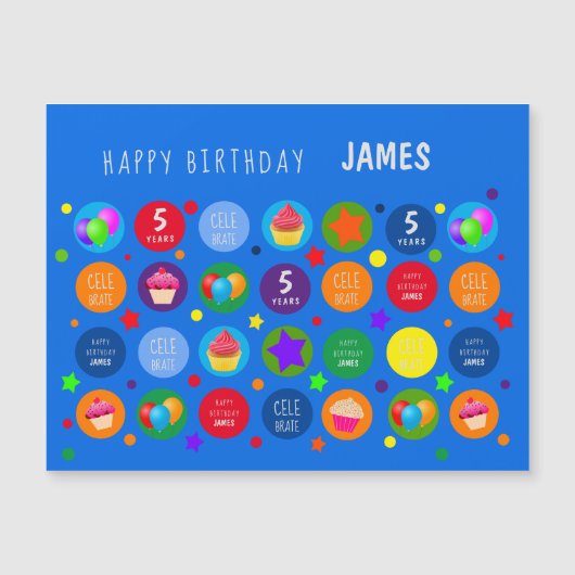 明るく、鮮やか&カラフル – あらゆる年齢のハッピーバースデー (正面)