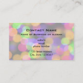 明るさと明きらめくるい《写真》ぼけ味の背景 名刺 (裏面)