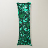 明るさ、レリーフ、 浮き彫りのような緑の色調 ボディピロー (正面縦)