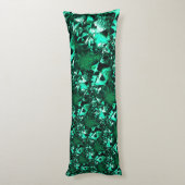 明るさ、レリーフ、 浮き彫りのような緑の色調 ボディピロー (裏面 (縦))