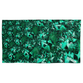 明るさ、レリーフ、 浮き彫りのような緑の色調 枕カバー