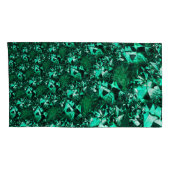 明るさ、レリーフ、 浮き彫りのような緑の色調 枕カバー (裏面-右)