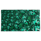 明るさ、レリーフ、 浮き彫りのような緑の色調 枕カバー (正面右)