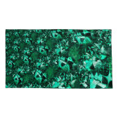 明るさ、レリーフ、 浮き彫りのような緑の色調 枕カバー (裏面-左)